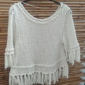 Free People Fringe sweater small